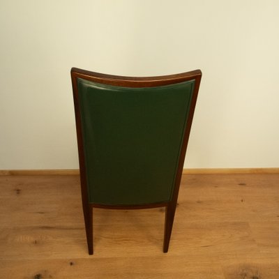 High-Back Chair in Dark Stained Beech, 1980s-PRK-2027226