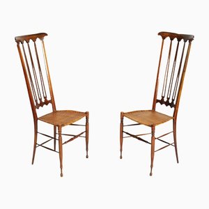 High Back Chairs by Gio Ponti for SAC, 1950s, Set of 2-NJV-1256248