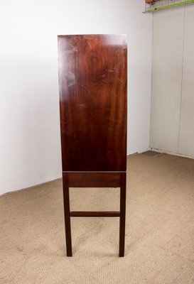 High Danish Cabinet in Mahogany and Brass by Ole Wanscher for Poul Jeppesen, 1960s-EMB-1730383