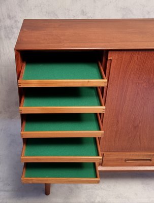 High Danish Teak Sideboard by Kurt Østervig for Brande Møbelindustri, 1950s-BSB-1264135