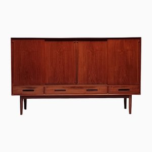 High Danish Teak Sideboard by Kurt Østervig for Brande Møbelindustri, 1950s-BSB-1264135