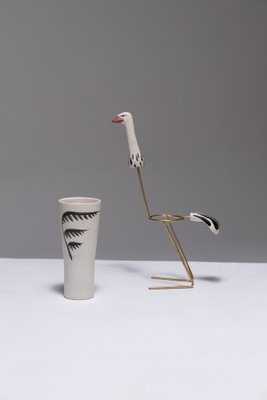 High Ostrich Earthenware Cup, 1960s-QAC-2043186