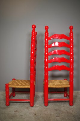 High Spanish Chairs, 1940s, Set of 2-KNM-1104304