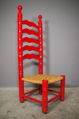 High Spanish Chairs, 1940s, Set of 2-KNM-1104304