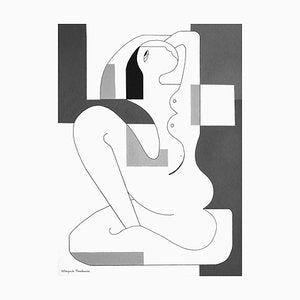 Hildegarde Handsaeme, Signora: The Shadows of Grey, 2022, Acrylic on Paper-ZHZ-1753943