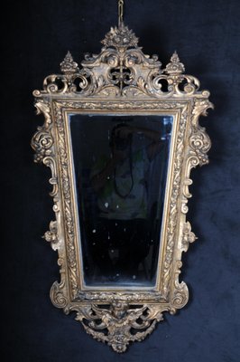 Historicism Diamond-Shaped Wall Mirror, 1870s-FLW-1402027