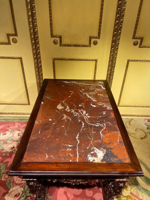 Historicism Salon Table in Oak, 1880s-FLW-1402081