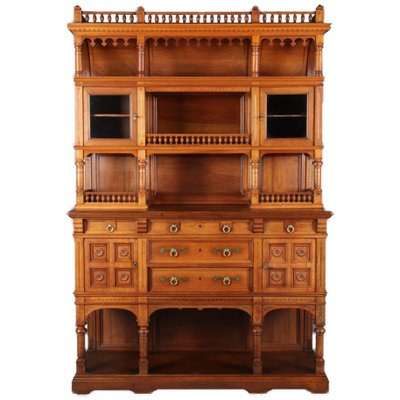 Historicism Style Buffet in Walnut, 1980s-DXD-1148282