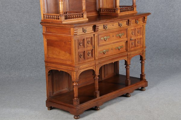 Historicism Style Buffet in Walnut, 1980s-DXD-1148282