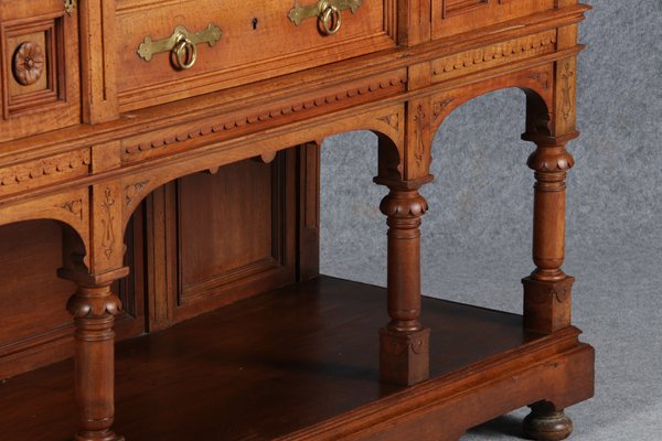 Historicism Style Buffet in Walnut, 1980s-DXD-1148282