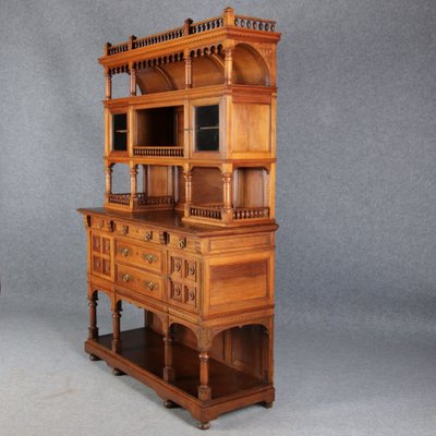 Historicism Style Buffet in Walnut, 1980s-DXD-1148282