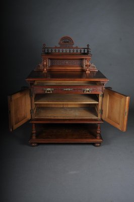 Historicism Walnut Cabinet, 1870s-FLW-1402180