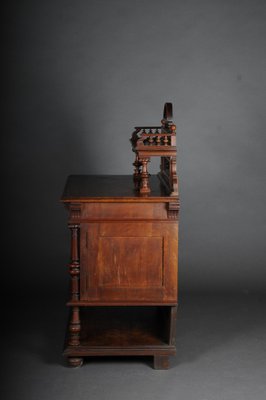 Historicism Walnut Cabinet, 1870s-FLW-1402180