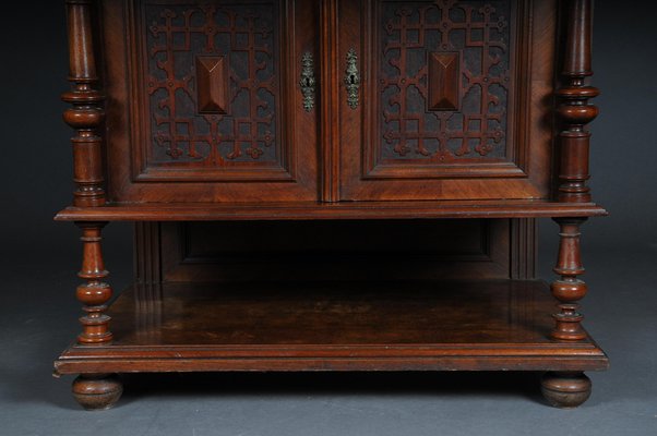 Historicism Walnut Cabinet, 1870s-FLW-1402180