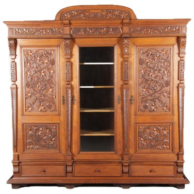 Historicism Wardrobe with 3 Doors, 1880s-DXD-1790521