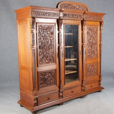 Historicism Wardrobe with 3 Doors, 1880s-DXD-1790521