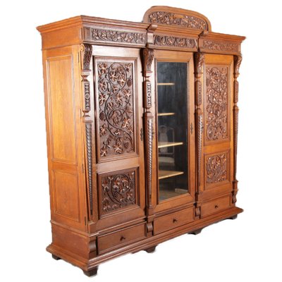 Historicism Wardrobe with 3 Doors, 1880s-DXD-1790521