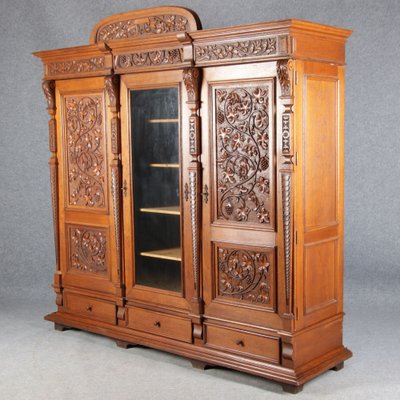 Historicism Wardrobe with 3 Doors, 1880s-DXD-1790521