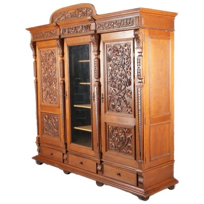 Historicism Wardrobe with 3 Doors, 1880s-DXD-1790521