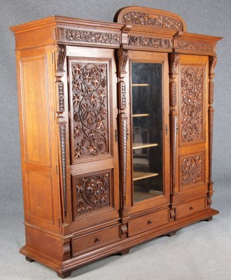 Historicism Wardrobe with 3 Doors, 1880s-DXD-1790521