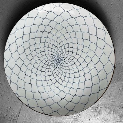 Hizen Porcelain Fishnet Sashimi Plate Sashimi, Japan, 1970s-DWL-1703880