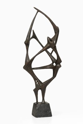 Hjalmar Ekberg, Abstract Sculpture, 1960s, Wood-SC-831984