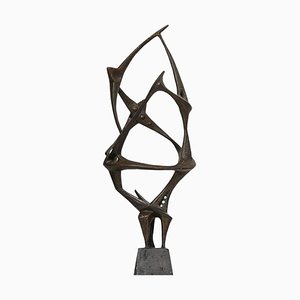 Hjalmar Ekberg, Abstract Sculpture, 1960s, Wood-SC-831984