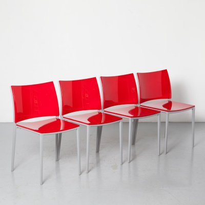 Hola Chair in in Red Stacking from Bontempi Casa-JC-1236179