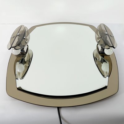 Hollywood Regency 2-Toned Mirror with Lights from Veca, 1960s-RY-694595