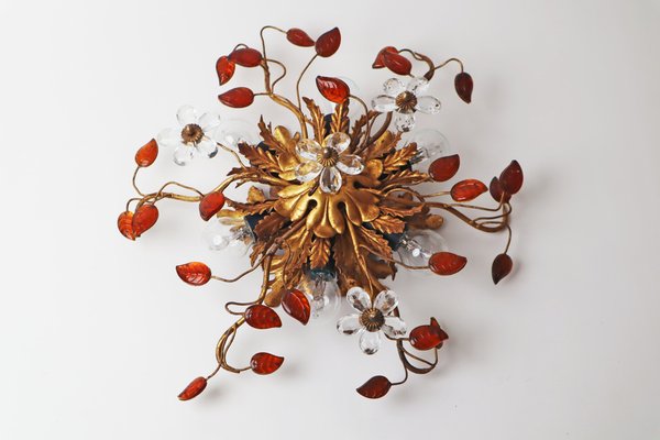 Hollywood Regency Amber Ceiling Light from Banci Firenze-ESB-1371775