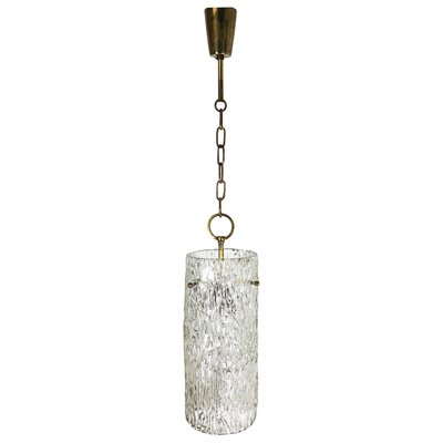 Hollywood Regency Austrian Ice Glass Hanging Light from J. T. Kalmar Lights, 1950s-QZ-1131876