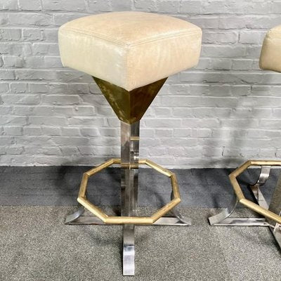 Hollywood Regency Barstools, 1970s, Set of 2-OLQ-1720347