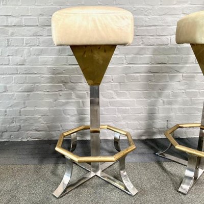 Hollywood Regency Barstools, 1970s, Set of 2-OLQ-1720347