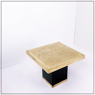 Hollywood Regency Brass Etched Side Table, 1950s-NYF-2019091