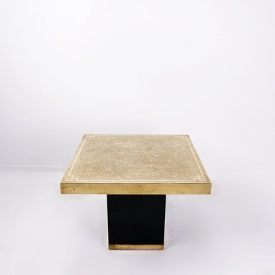 Hollywood Regency Brass Etched Side Table, 1950s-NYF-2019091