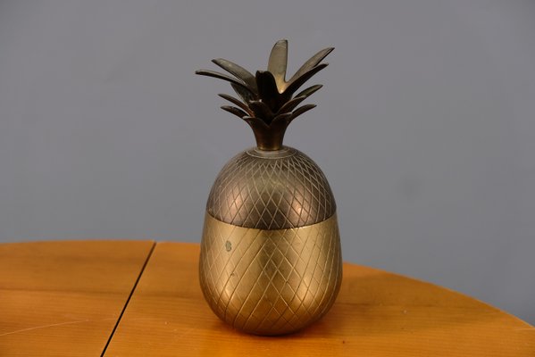 Hollywood Regency Brass Pineapple Box, 1970-CIP-938656