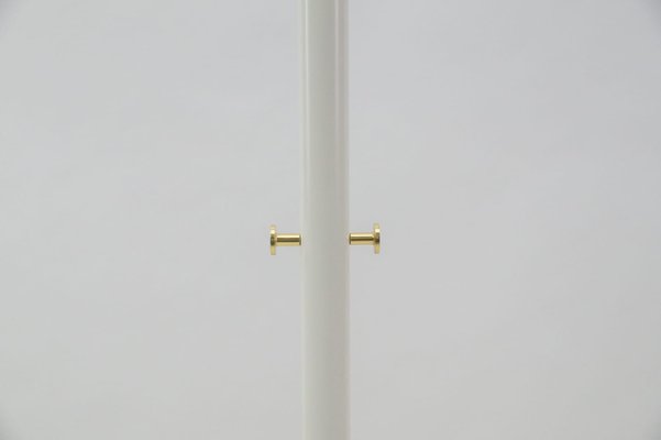 Hollywood Regency Coat Rack in White & Gold, 1960s-KQB-1060844