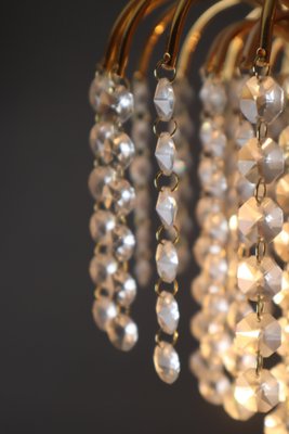 Hollywood Regency Crystal Waterfall Chandelier from Sölken Leuchten, 1970s-ESB-1794540