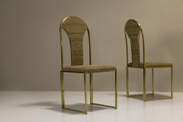 Hollywood Regency Dining Chairs from Belgo Chrom, Belgium, 1970s, Set of 6-UQV-1779621