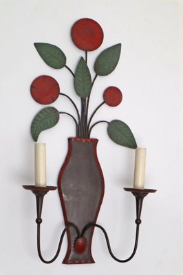 Hollywood Regency Floral Wall Lamp-ESB-1376504