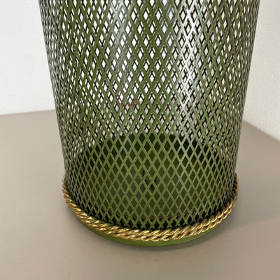 Hollywood Regency Gilded Metal Umbrella Stand by Li Puma, Firenze, Italy, 1950s-QZ-1308840