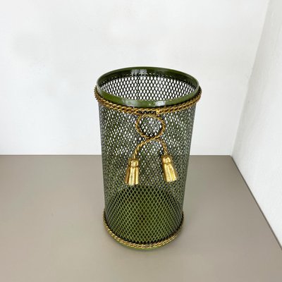 Hollywood Regency Gilded Metal Umbrella Stand by Li Puma, Firenze, Italy, 1950s-QZ-1308840