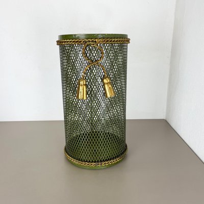 Hollywood Regency Gilded Metal Umbrella Stand by Li Puma, Firenze, Italy, 1950s-QZ-1308840