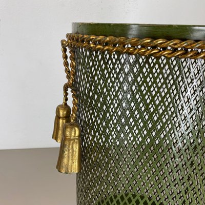 Hollywood Regency Gilded Metal Umbrella Stand by Li Puma, Firenze, Italy, 1950s-QZ-1308840