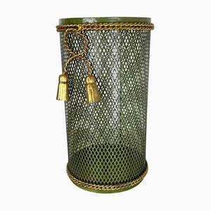 Hollywood Regency Gilded Metal Umbrella Stand by Li Puma, Firenze, Italy, 1950s-QZ-1308840