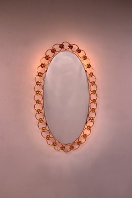 Hollywood Regency Illuminated Wall Mirror from Hillebrand Lighting, Germany, 1960s-EZZ-1422784