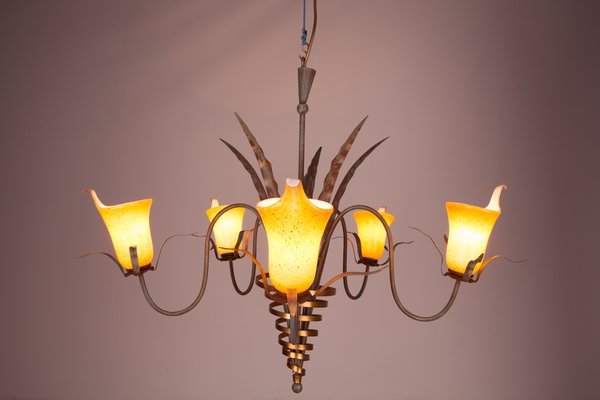 Hollywood Regency Italian Chandelier, 1970s-NIT-673821