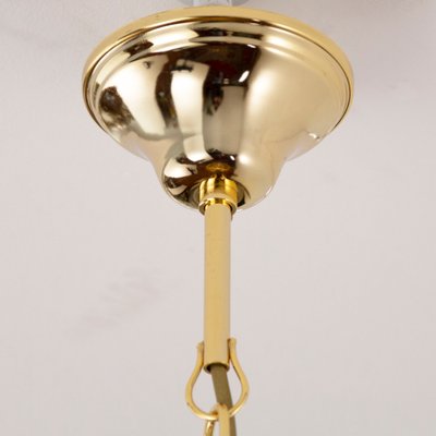 Hollywood Regency Italian Mid-Century Brass Lamp with Blown Murano Glass Straws-MPO-1180732