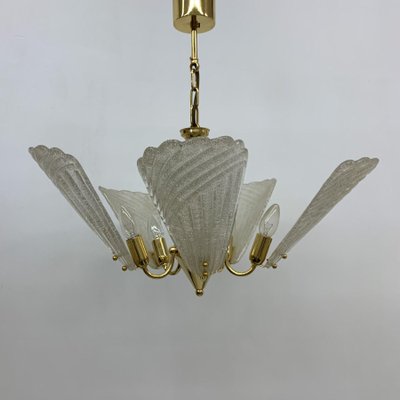 Hollywood Regency Italian Murano Glass Chandelier, 1970s-BGP-1442366