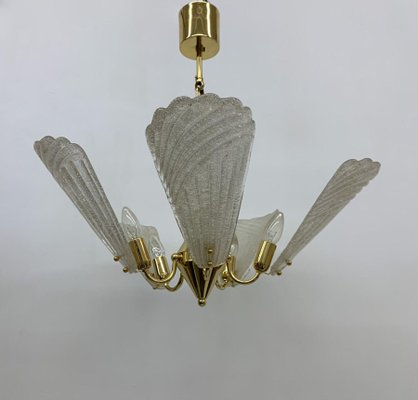 Hollywood Regency Italian Murano Glass Chandelier, 1970s-BGP-1442366